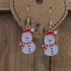 Snowman Earrings